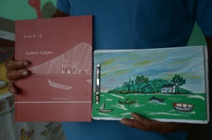 Livro de Almir Tã – Cultura Caiçara Linha D’Água – manuscrito e livro editado
