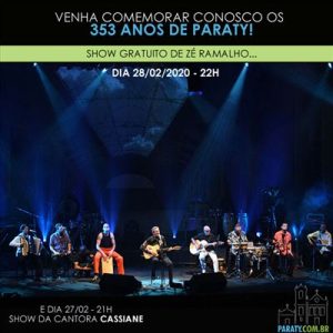 Show de Zé Ramalho em Paraty - 2020