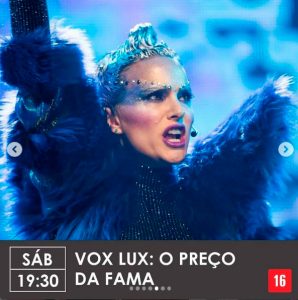 Filme Vox Lux no Cinema da Praça de Paraty