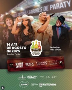 Festival da Cachaça, Cultura e Sabores de Paraty 2025
