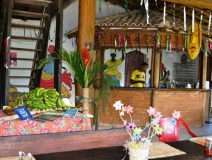 Detalhes da decoração do Restaurante do Quilombo - Paraty - RJ