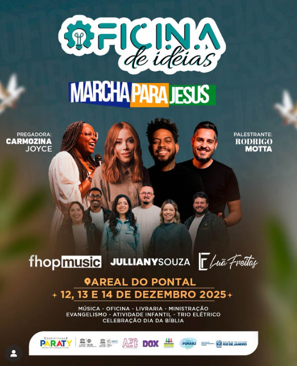 Oficina de Ideias e Marcha para Jesus em Paraty