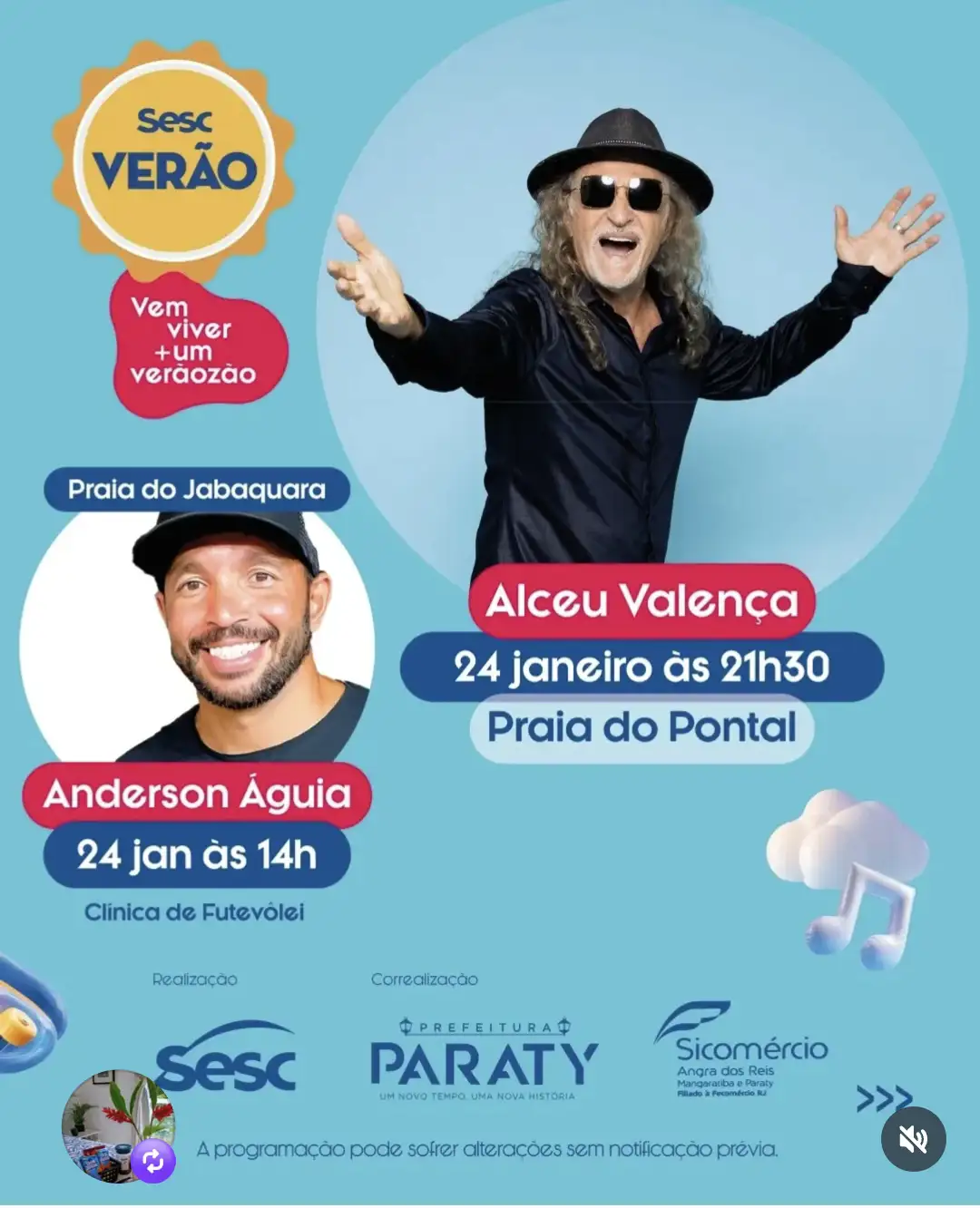 Show de Alceu Valença em Paraty - Sesc Verão 2026