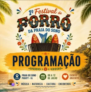 festival do forró Praia do Sono