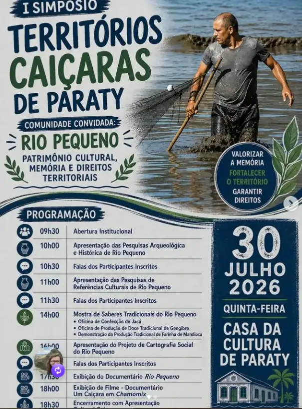 I Simpósio Territórios Caiçaras de Paraty