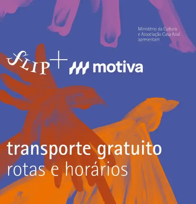Transporte gratuito na Flip - Parceria com Motiva
