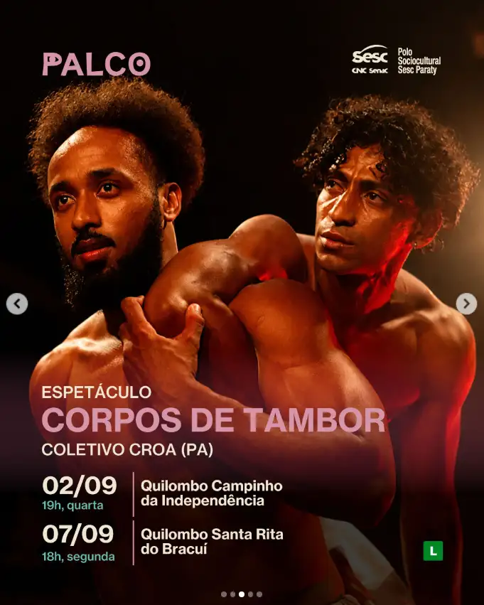 Corpos de Tambor - Palco Giratório Sesc Paraty